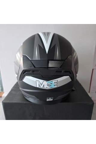 Çenesiz Kask Jk528-1 Mge Vizörlü Mat Siyah Gümüş M Mat Siyah - Gri - Gümüş M