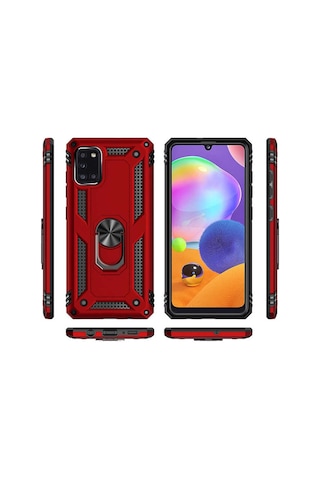 Samsung Uyumlu Galaxy A31 Kilif Zirhli Standli Miknatisli Tank Kapak 393153941