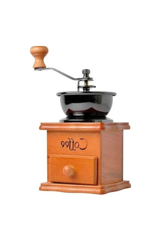 Createtech El Değirmeni Kahve Öğütücü - Paslanmaz Çelik Ve Ahşap Tasarım, Manuel Diğer