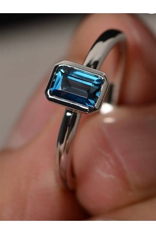Luiziyanna London Bulue Topaz Yüzük Ak1514