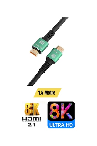 Miaxtreme Ultra Hdtv 8k Yüksek Hızlı 1,5 Metre Hdmı Kablosu 8k 60hz, 4k 120hz, 7680p Hdr 2.1v 48gbs