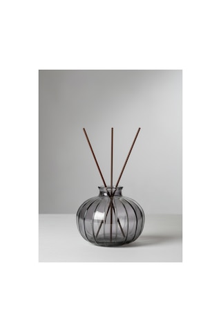 Chacha Home Luxury 3'lü Minimalist Dekor Cam Vazo - Füme Füme