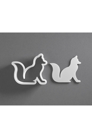 Oturan Tilki Kurabiye Kalıbı / Kesici / Şekillendirici