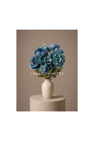 Mavi Gül Demeti 45cm