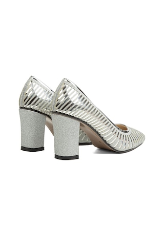 Pierre Cardin PC-52037-3478 Gumus - Kadın Topuklu Ayakkabı 35783