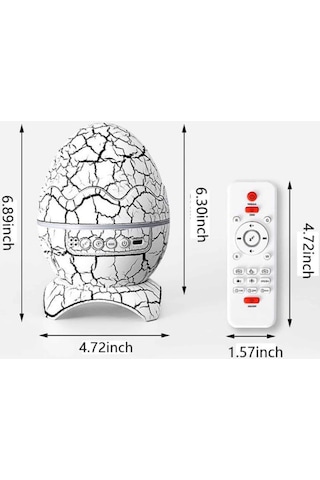 Yumurta Şeklinde Su Dalgalı Bluetooth Speaker Lamba Renkli Şarjlı - Uczk890speaker1
