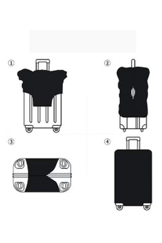Smart Travel 3lü Set Büyük Orta Kabin Boy Valiz Bavul Koruyucu Kılıfı Kırmızı