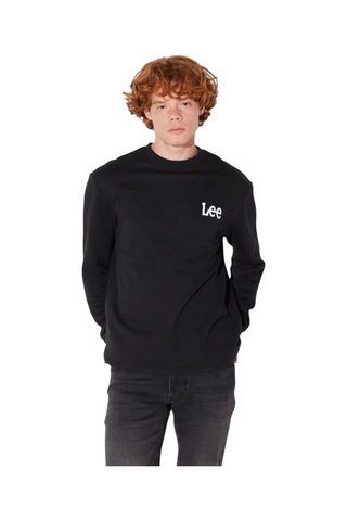 Erkek Bısıklet Yaka Sweatshırt Lee.l232518001 Sİyah