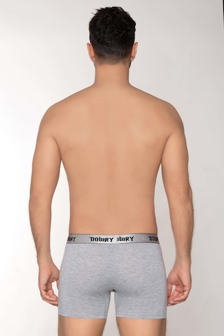 Dowry Erkek Modal Boxer Logo Lastikli Uzun Gri Gri