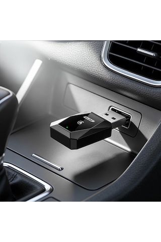 Go Des Gd-bt212 Android Auto Destekli Carplay Usb Bluetooth Wireless Transmitter Adaptör Siyah