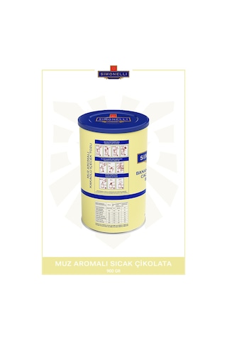 Simonelli Muz Aromalı Sıcak Çikolata İçecek Tozu 900 G