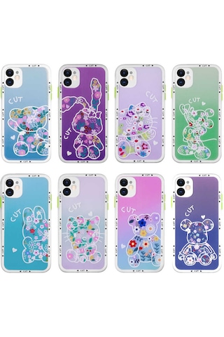 Apple Uyumlu iPhone 11 Uyumlu Kamera Korumalı Desenli Sert Zore Hess Kılıf-no7 NO7 -