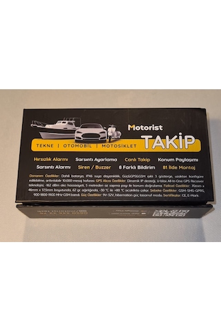 Motorist Motosiklet Takip Sistemi 24 Ay