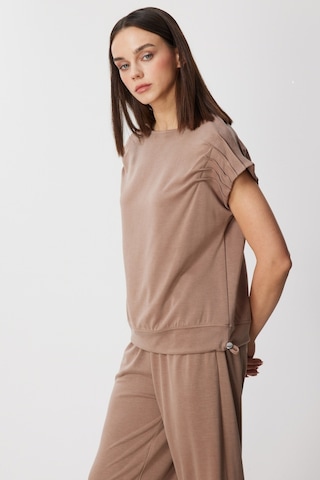 On Fashion Bluz Kolları Dikişli Siyah