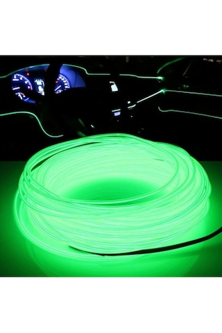 Araç Içi Torpido Ledi Şerit Led Ip Led Neon Yeşil 3 Metre