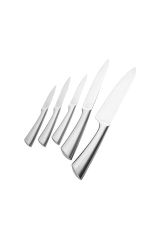 Karaca Retroway 6 Parça Standlı Bıçak Seti Siyah Siyah