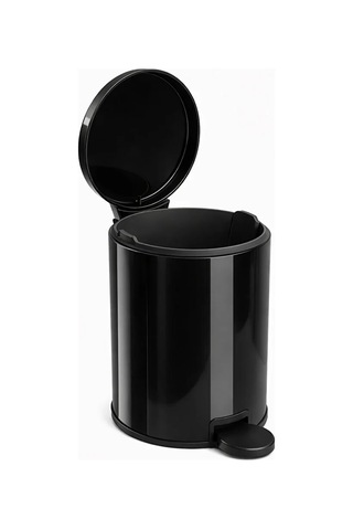 Cigo 3 Lt Banyo Mutfak Ofis Çelik Çöp Kovası - Siyah-7466