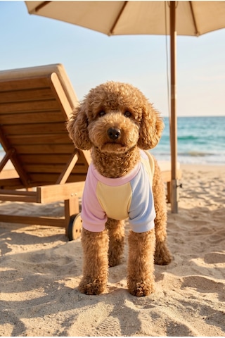Soft Sun Köpek Tişörtü Cepli Şeker Renkli Yazlık Köpek Kıyafeti Küçük Irklar İçin