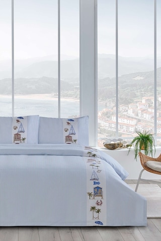Strandhus Çift Kişilik Pike Takımı Desenli