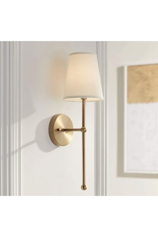 Duvar Aplik Krem Abajur Eskitme Gold Sarı Modern Tasarım Elektrik Ile Çalışır Gold