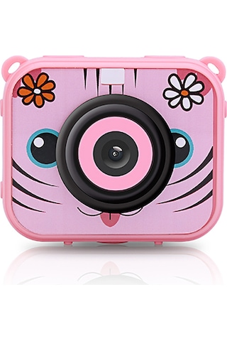 Xiyyadms Çocuklar İçin At-g20 Spor Dijital Kamerası - 30 Metre Su Geçirmez Kılıf, 1080p Hd Video, 12mp Fotoğraf, Pil Dahil, Pembe
