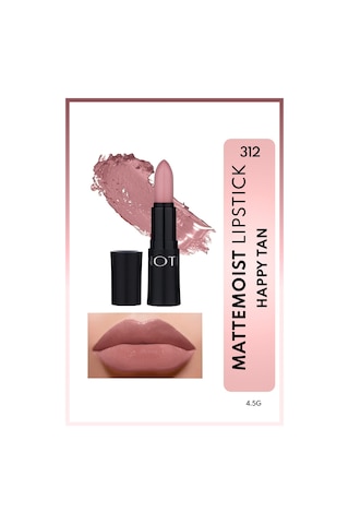 Note Cosmetique Mattemoist Lipstick Mat Bitişli Ruj 312 Happy Tan - Nude