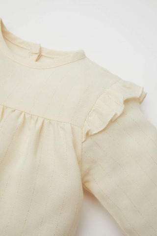 DeFacto Kız Bebek Bisiklet Yaka Twill Uzun Kollu Gömlek D6234A524WNER233 Ekru