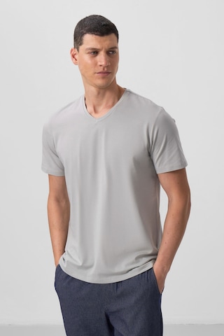 Tommy Life Taş Basic Kısa Kol Standart Kalıp V Yaka Erkek T-shirt - 87912 Taş