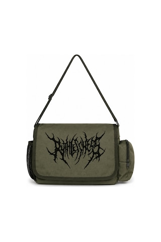 Sevbano Gothic Punk Müzik Baskılı Unisex Okul, Spor, Ofis Çok Amaçlı Post Haki