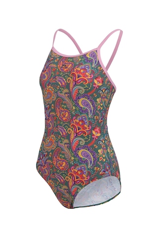 Slazenger Thinstrap Kadın Yüzücü Yeşil / Pembe Mayo