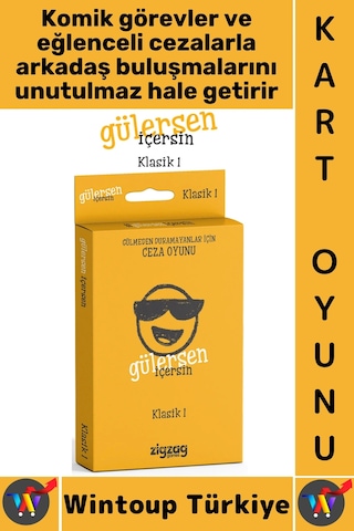Oyun Eğlenceli Kız Erkek Grup Arkadaş Ortamı Komik Görev Ceza Kart Oyunu Gülersen İçersin-klasik 1