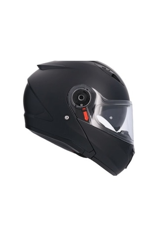 Shiro Flip Up SH-508SV Triton Monoclour Solidmat Güneş Gözlüklü Motosiklet Kaskı Mat Siyah