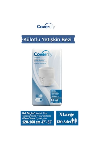 Külotlu Yetişkin Hasta Bezi Xlarge 120 Adet XL