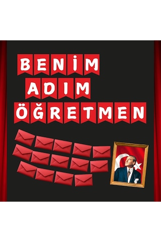 Benim Adım Öğretmen Öğretmenler Günü Pano Süsü