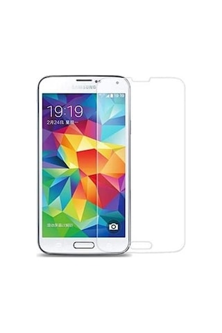 Samsung Galaxy S5 Mini İle Uyumlu Ekran Koruyucu Şeffaf Temperli Kırılmaz Cam Ekran Koruyucu