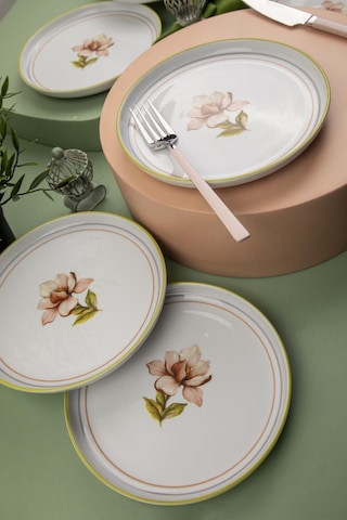 Kütahya Porselen Moderna 6 Kişilik 19 Cm Pasta Takımı Manolya