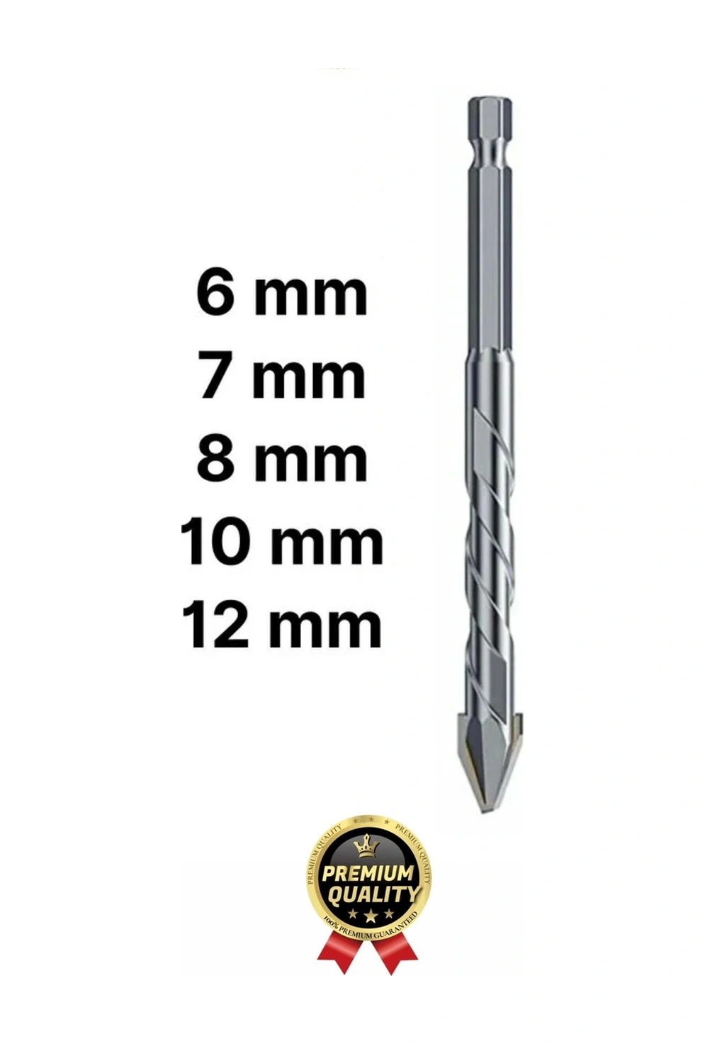 Yeni Yüksek Güçlü Kırılmaz Ahşap Metal Sac Demir Çelik Delebilen Matkap Ucu Seti 5 Parça
