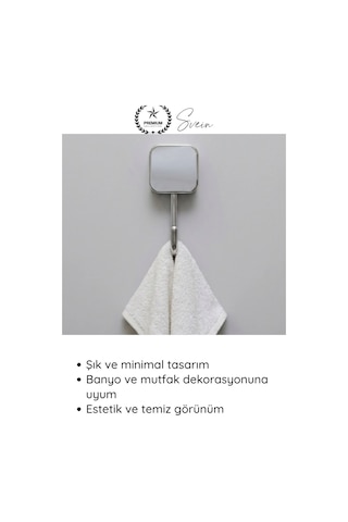 Askı Krom Görünümlü Plastik Tekli Havlu Askısı Banyo Mutfak Duvar Askı Havlu Tutucu Duvara Monte Şı Çok Renkli