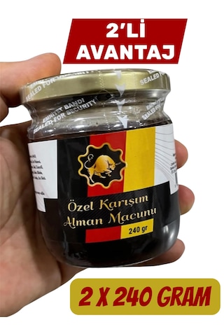 2 X 240 Gr Alman Ginseng Multivitamin Macunu Keçiboynuzu Pekmezli Ballı Ginsengli Polenli Macun Güç Ve Kuvvet Doğal Panax