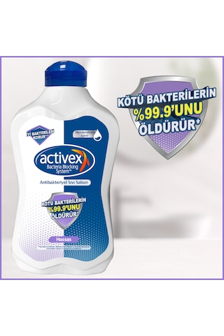 Activex Hassas Antibakteriyel Sıvı Sabun 2 x 1500 ML + 500 ML
