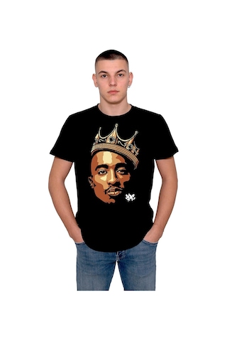 2pac Tupac Rap Rapstar Gangsta Tişört Unisex T-shirt 001