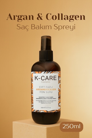 K K-care Cosmetics Argan & Collagen Bağ Onarıcı Saç Bakım Spreyi 250 ML