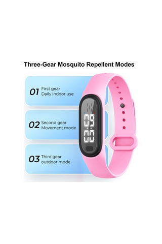 Yaozixa Akıllı Sıcaklık Ölçer Ve Ultrasonik Uçurucu Bileklik - 3 Mod Seçeneği, Usb Şarjlı, Renkli Seçenekler