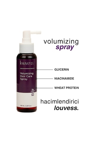 Louvess Glycerin Niacinamide Wheat Protein İçerikli Hacimlendirici Saç Bakım Spreyi 100 ML