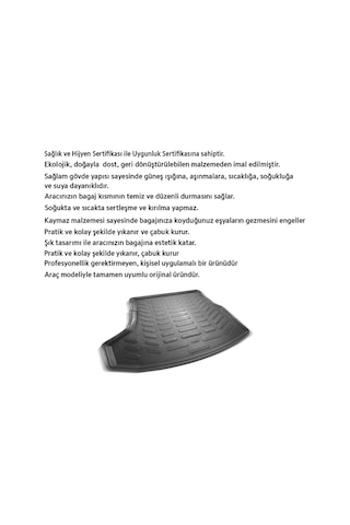 Rizline Ford Fiesta 2017 Yeni Kasa Araca Özel Tasarım 3d Bagaj Havuzu