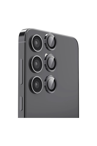 Samsung Galaxy Uyumlu S24 Fe Raze Metal Kamera Lens - Siyah - 100 Çok Renkli
