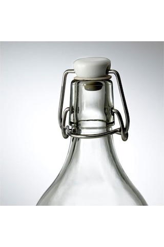 Korken 0,5 Lt Cam Şişe Su Yağlık Sirkelik Sürahi Suluk