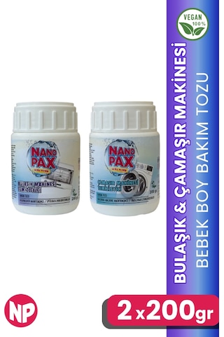 Çamaşır Makinesi & Bulaşık Makinesi Temzileyici Toz Bakım Seti 2 Adet X 200gr