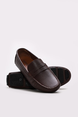 Fast Step Hakiki Deri Erkek Casual Ayakkabı 216mam3 Kahverengi