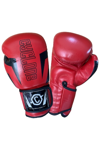 Cyclone Clash Orijinal Deri Boks Ve Kick Boks Eldiveni Kırmızı